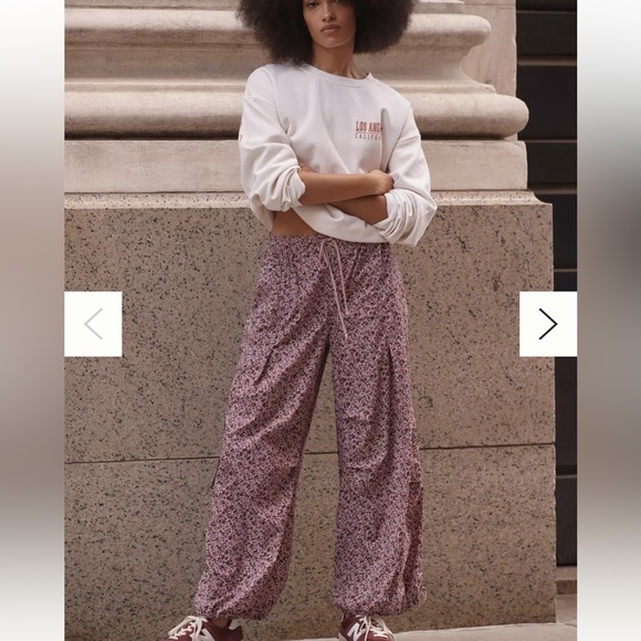 Anthropologie Pants - Anthropologie Purple Patterned Joggers